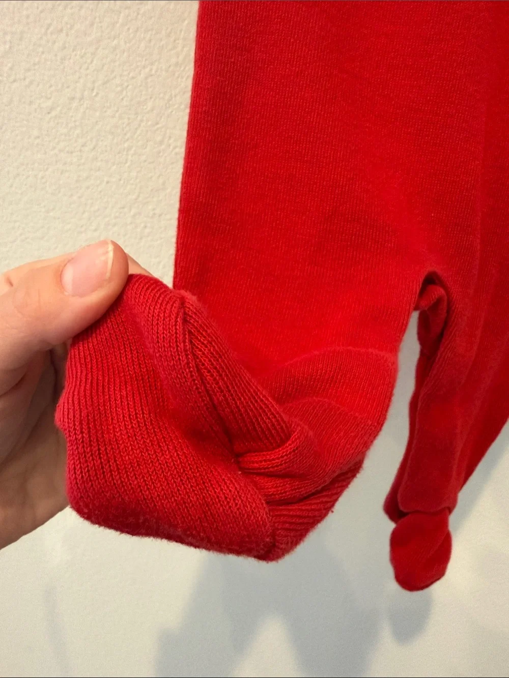 Ralph Lauren Bright Red Shawl-Collar Footed One-Piece